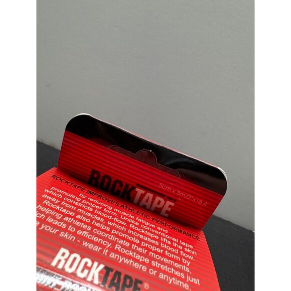 RockTape Kinesiology Tape 5cm x 5m Black Athletic Support For Pain Relief & Enha - Picture 2 of 8
